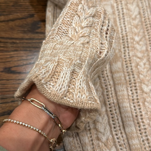 PHILOSOPHY DI LORENZO SERAFINI Wool Cable Knit Mini Dress Size: M - Picture 8 of 11